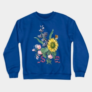 Vintage Bouquet Botanical Illustration Crewneck Sweatshirt